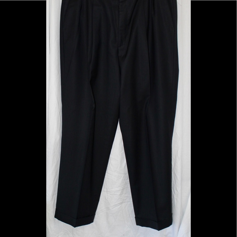 Men’s dress pants, Milinea 100% wool, black 36/30